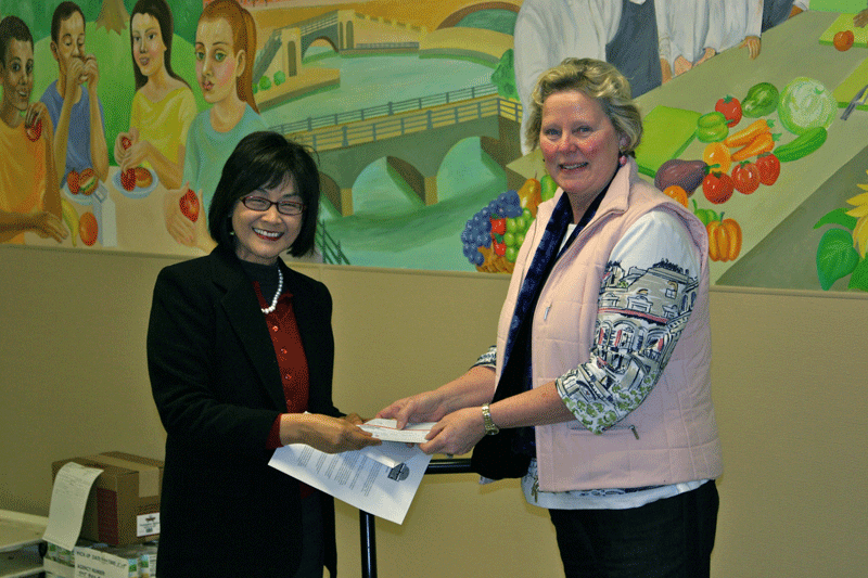 Sterling HSA Director of Sales Marina Weiss at the Rhode Island Community Food Bank