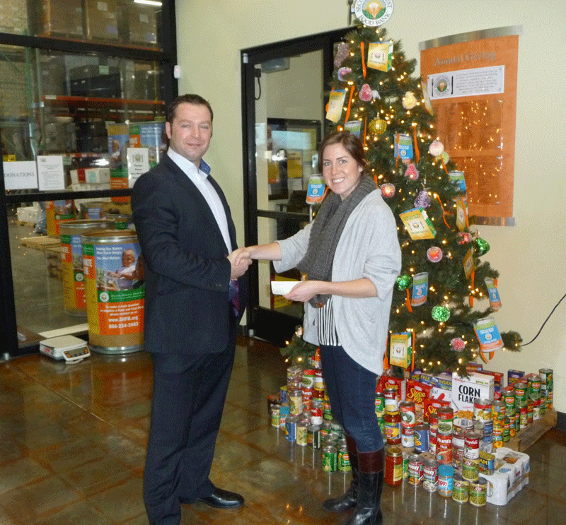 Sterling HSA Senior Director of Sales Darrell Perkins at Second Harvest Food Bank