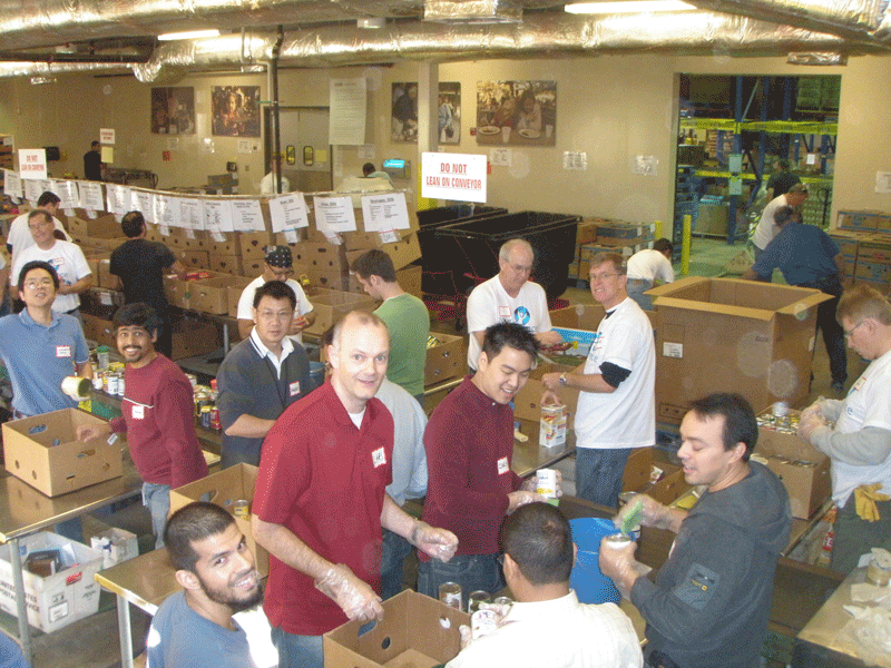Volunteers at Capital Area Food Bank of Texas